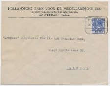 Treinblokstempel : Amsterdam - Venlo X 1928