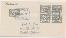 Treinblokstempel : Amsterdam - Haarlem III 1935 Onbekend Traject