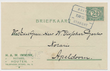 Treinblokstempel : Boxtel - Utrecht D 1915 ( Houten )
