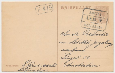 Treinblokstempel : Boxtel - Rotterdam V 1925 ( Lage Zwaluwe )