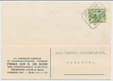 Treinblokstempel : Dordrecht - Nijmegen IV 1939 ( Den Haag )