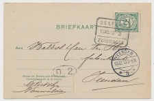 Treinblokstempel : Delfzijl - Zuidbroek II 1910 ( Nieuwolda )
