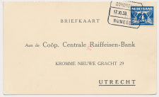 Treinblokstempel : Dordrecht - Nijmegen IV 1938 ( Heerjansdam )