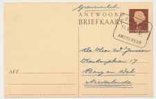 Treinblokstempel : Emmerik - Amsterdam B 1963 