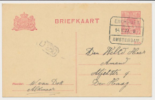 Treinblokstempel : Enkhuizen - Amsterdam B 1920 ( Alkmaar )