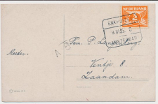 Treinblokstempel : Enkhuizen - Amsterdam C 1925