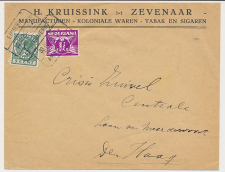 Treinblokstempel : Emmerik - Amsterdam F 1935 ( Zevenaar )