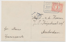 Treinblokstempel : s Gravenzande - s Gravenhage II 1912