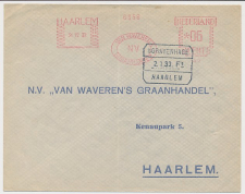 Treinblokstempel : s Gravenhage - Haarlem F1 1933