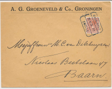 Treinblokstempel : Groningen - Zwolle F1 1935