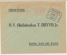 Treinblokstempel : Groningen - Zwolle F 1941