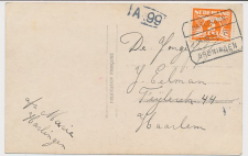 Treinblokstempel : Harlingen - Groningen F 1925