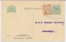 Treinblokstempel : Helder - Amsterdam B1 1920 ( Zaandam )