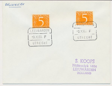 Treinblokstempel : Leeuwarden - Utrecht F 1966