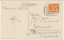 Treinblokstempel : Maastricht - Eindhoven F 1927 ( Roermond )