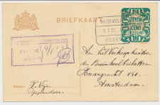 Treinblokstempel : Medemblik - Hoorn A 1922 ( Opperdoes )