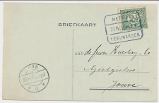 Treinblokstempel : Meppel - Leeuwarden I 1915 ( Wolvega )