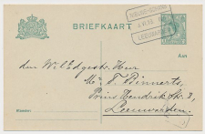 Treinblokstempel : Nieuwe-Schans - Leeuwarden IV 1919 Veenwouden