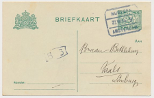 Treinblokstempel : Nijmegen - Amsterdam B 1914 ( Bussum )