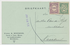 Treinblokstempel : Schagen - Wognum I 1917 ( Winkel )