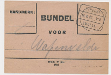 Treinblokstempel : Utrecht - Zwolle VIA 1922