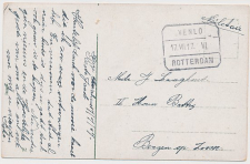 Treinblokstempel : Venlo - Rotterdam VI 1917 ( Lage Zwaluwe )