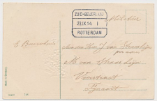 Treinblokstempel : Zuid-Beijerland - Rotterdam I 1914