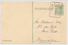 Treinblokstempel : Zuidbroek - Delfzijl C 1929 (Nieuw Scheemda)