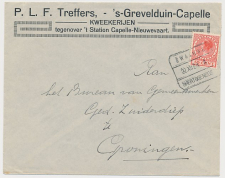 Treinblokstempel :Zwaluwe - s Hertogenbosch A 1924 Capelle