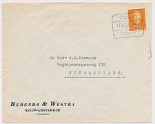 Treinblokstempel : Zwolle - Emmen III 1952 ( Nieuw Amsterdam )