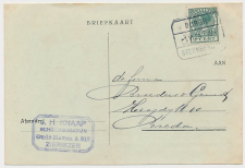Treinblokstempel : Burgh - Steenbergen III 1928 ( Zierikzee )