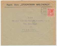 Treinblokstempel : Domburg - Middelburg C 1926 ( NV Stoomtram )