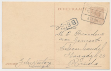 Treinblokstempel : Steenbergen - Burgh B 1925 