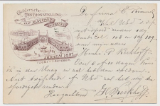 Briefkaart Arnhem 1897 - Geldersche Tentoonstelling