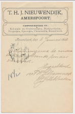 Firma briefkaart Amersfoort 1908 - Grossierderij
