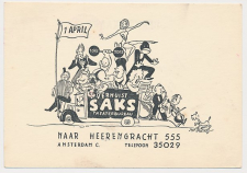 Verhuiskaart Amsterdam 1940 - Saks Theaterbureau