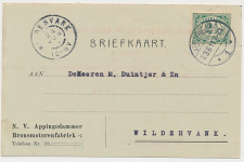Firma briefkaart Appingedam 1911 - Bronsmotorenfabriek