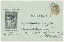 Briefkaart Arnhem 1917 - Verzekeringsmaatschappij - Brandweer