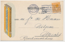 Firma briefkaart Amsterdam 1922 - Boekhandel - Bibliotheek      