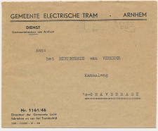 Envelop Arnhem 1949 - Gem. Electrische Tram