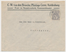 Firma envelop Aardenbrug 1921 - Plantage Ceres - Kweekerij