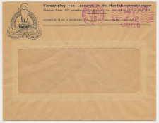 Envelop Amsterdam 1940 - Ver. van Leeraren - Uil - Mercuriusstaf