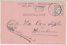 Firma briefkaart Breukelen 1895 - Brood- Koek- Banketbakker