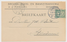 Firma briefkaart Bennekom 1913 - Brood- Koek- Banketbakkerij