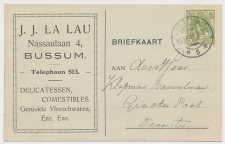 Firma briefkaart Bussum 1918 - Delicatessen - Comestibles