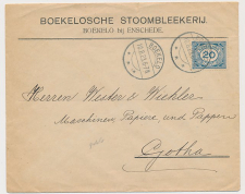 Firma envelop Boekelo 1923 - Stoombleekerij