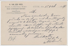 Firma briefkaart Cuyk 1894 - Koloniale Waren - Gedistileerd 