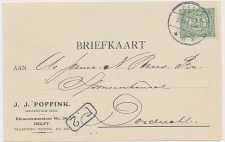 Firma briefkaart Delft 1914 - J.J. Poppink