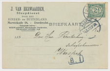 Firma briefkaart Dordrecht 1913 - Sleepdienst