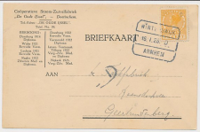 Firma briefkaart Doetinchem 1926 - Stoom Zuivelfabriek